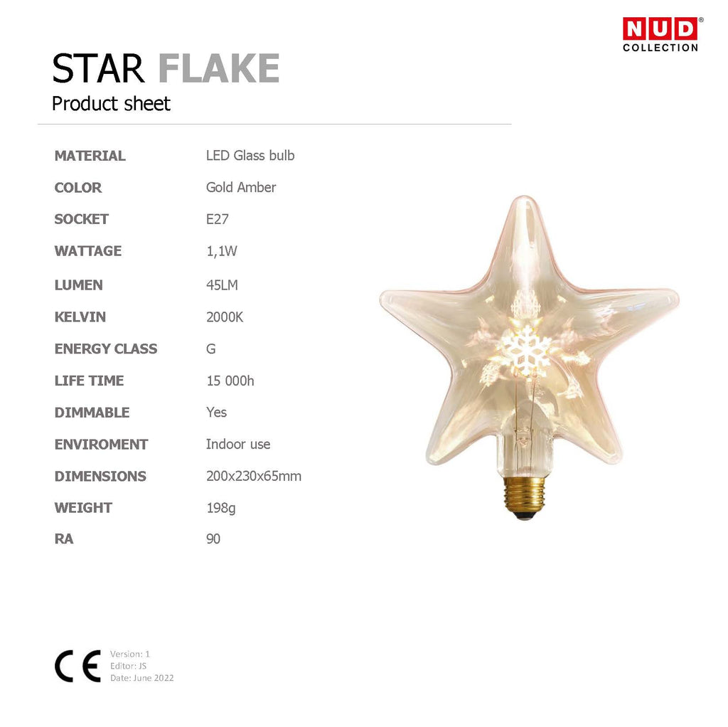 STAR FLAKE 210MM LED NUD