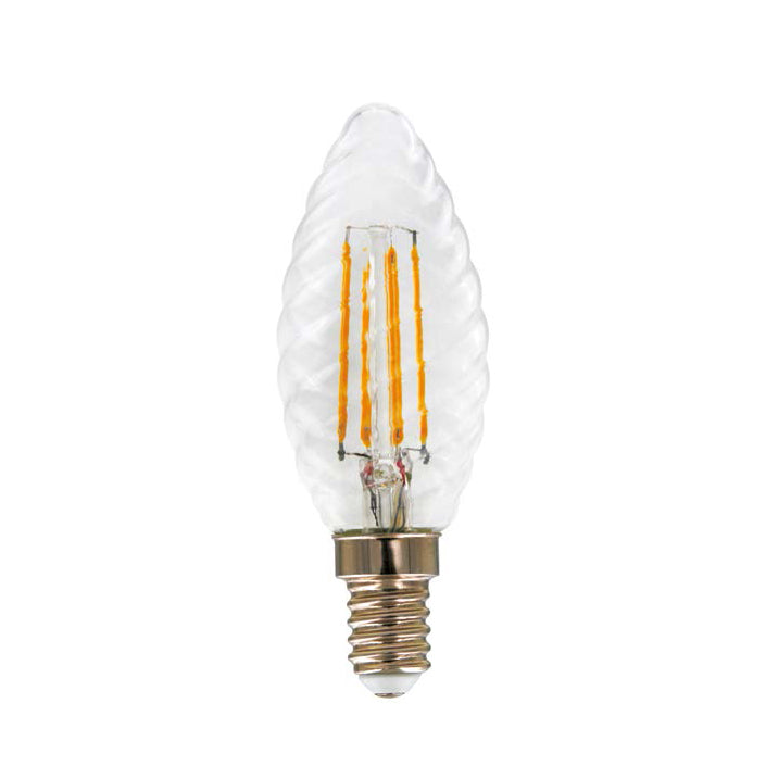 AMPOLLETA TORTIGLIONE 30 MM E14 LED