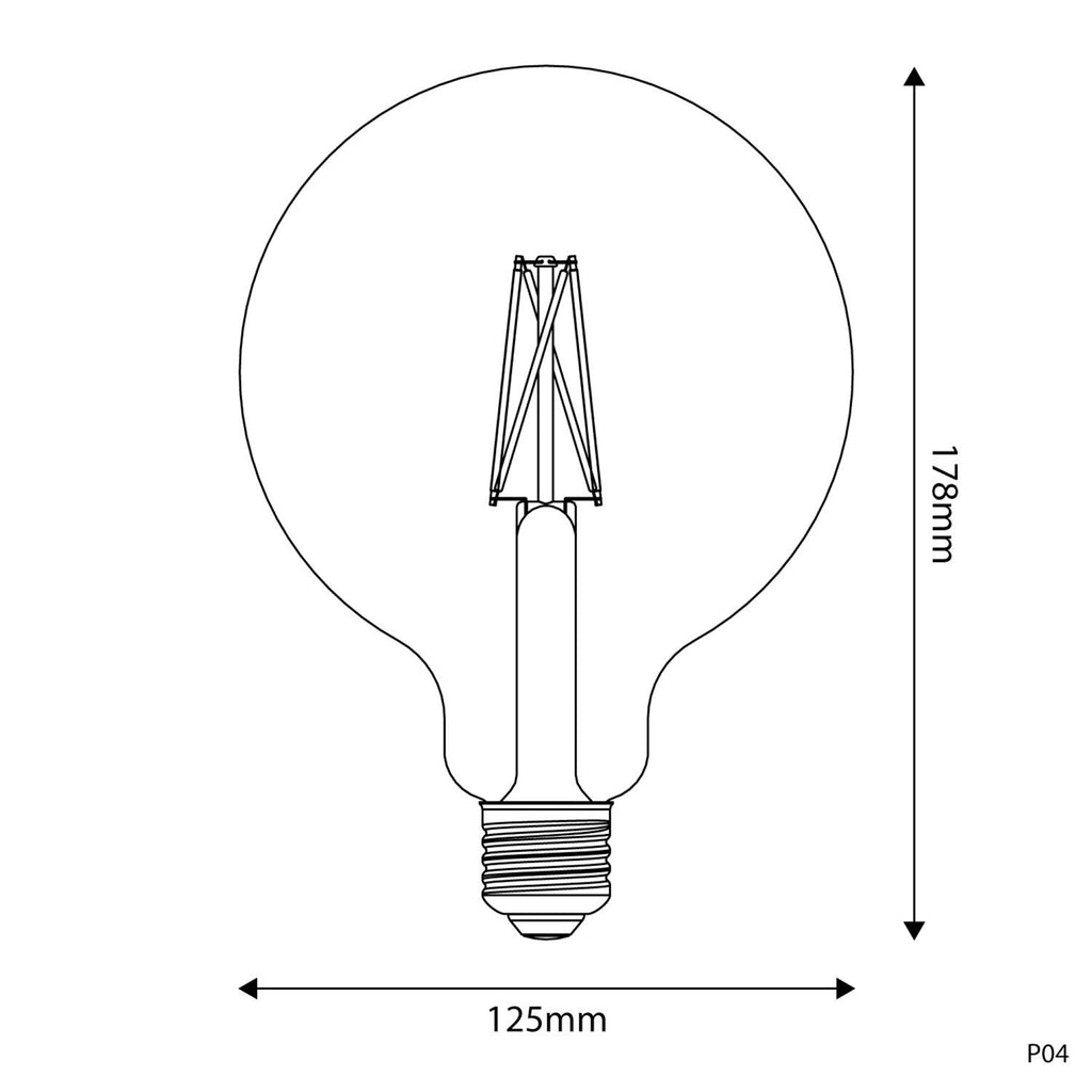 AMPOLLETA PORCELLANA 125 MM LED