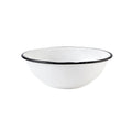 BOWL ENLOZADO BLANCO JASPEADO 18 CM