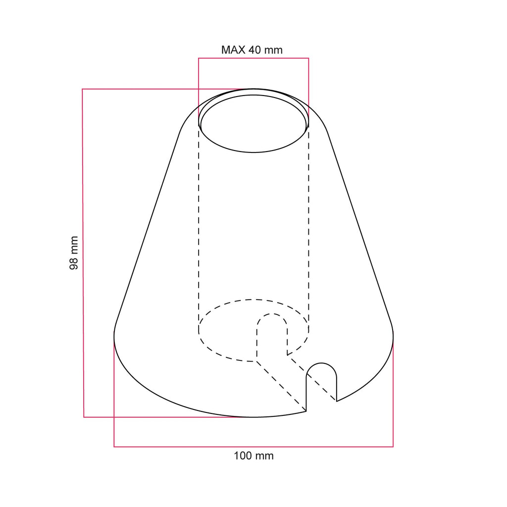 BASE CONO MADERA