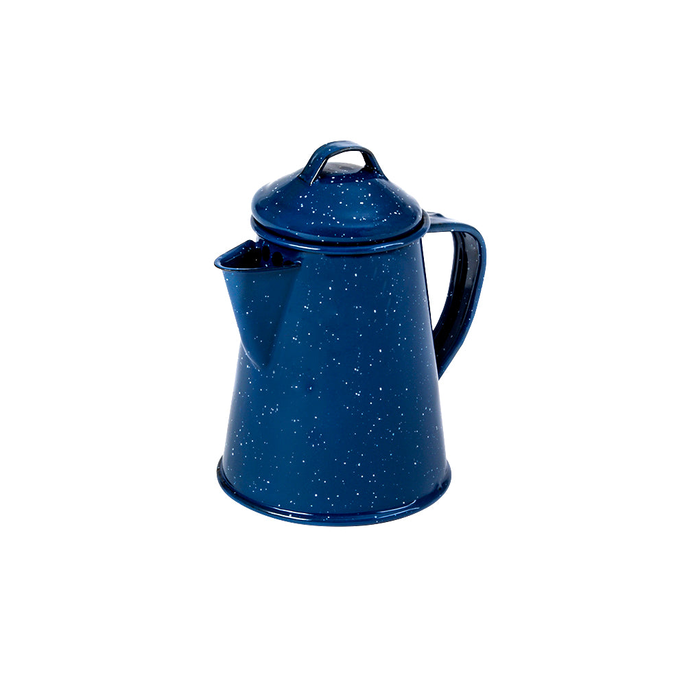 CAFETERA ENLOZADA AZUL JASPEADO 600 ML