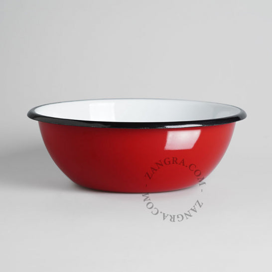 BOWL ENLOZADO ROJO 20 CM ZANGRA