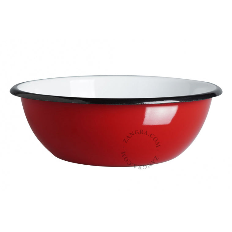 BOWL ENLOZADO ROJO 20 CM ZANGRA